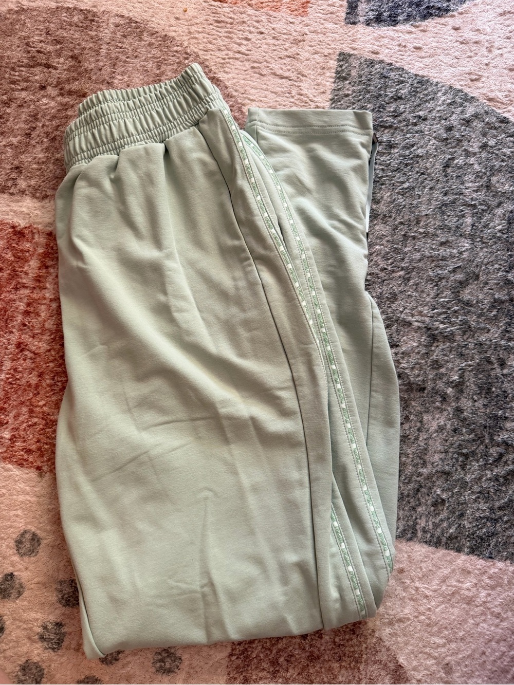 Women’s Mint Green Joggers with Elastic Waist